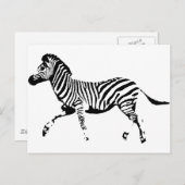 ランニングゼブラ ポストカード (正面/裏面)