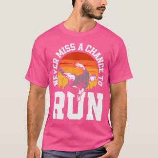 ランニングチャンスを逃すな 面白い フリーランニング パーク Tシャツ