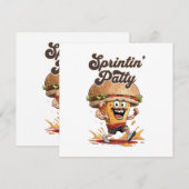 ランニングチーズバーガー 招待状 (正面/裏面)