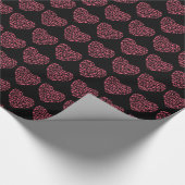 ランニングハート – 女子ランナーシルエット ラッピングペーパー (角)