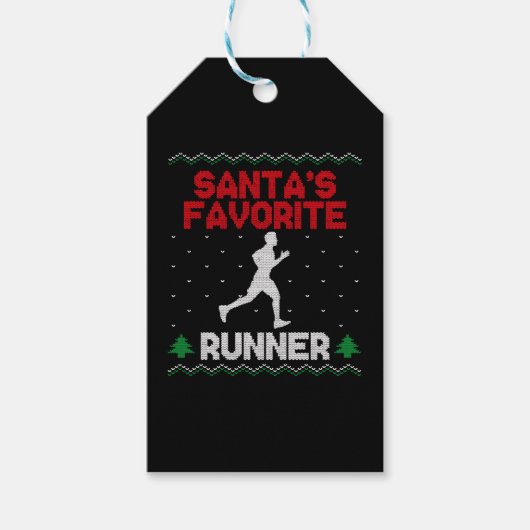 ランニングハーフマラソン醜い ギフトタグ (正面)