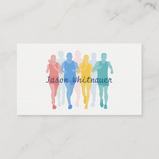 ランニングパーソナルトレーナー、フィットネスインストラクター部 名刺 (裏面)