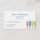 ランニングパーソナルトレーナー、フィットネスインストラクター 名刺 (正面)