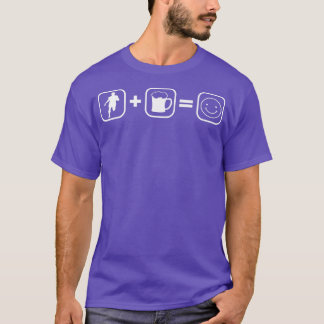 ランニングビールとビールのランニングジョギングランナーのランニング Tシャツ
