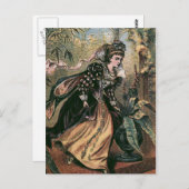 「ランニングボールからのヴィンテージ」イラストレーション ポストカード (正面/裏面)