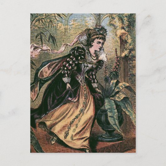 「ランニングボールからのヴィンテージ」イラストレーション ポストカード (正面)