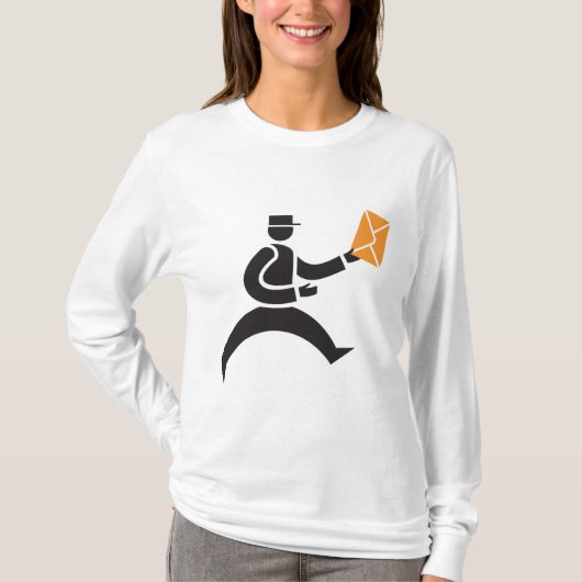 ランニングポストマン郵便配達郵便局員 Tシャツ (正面)