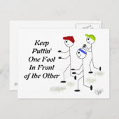 ランニングメッセーやる気を起こさせるジ ポストカード (正面/裏面)