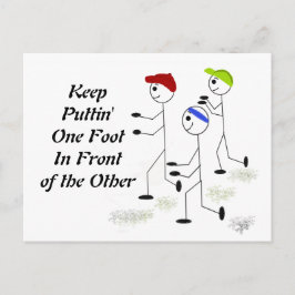 ランニングメッセーやる気を起こさせるジ ポストカード