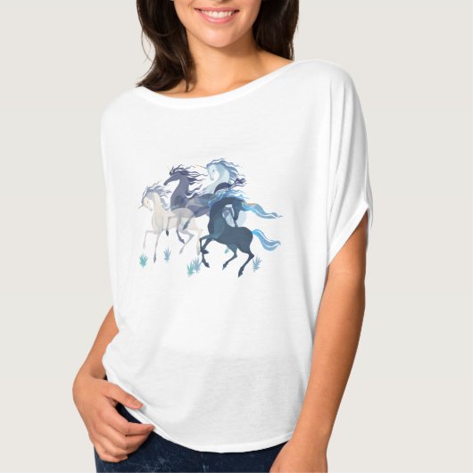 ランニングユニコーンエレガントトップ Tシャツ (正面)