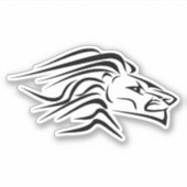 ランニングライオンのステッカー シール (正面)