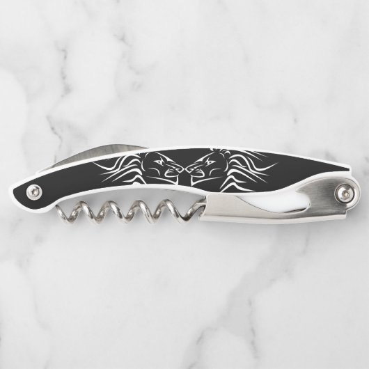 ランニングライオンウェイターのコルク抜き – カラーを選択 ソムリエナイフ (裏面)