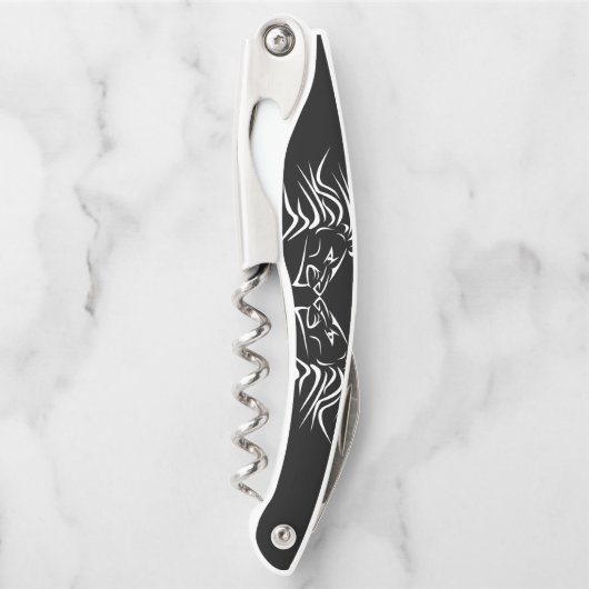 ランニングライオンウェイターのコルク抜き – カラーを選択 ソムリエナイフ (正面)