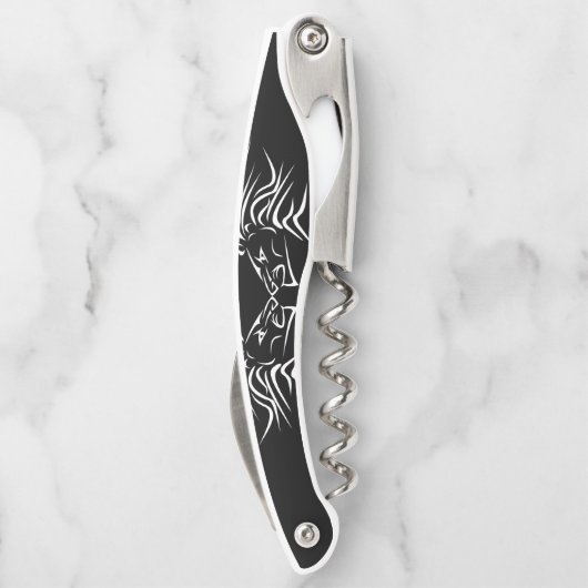 ランニングライオンウェイターのコルク抜き – カラーを選択 ソムリエナイフ (裏面)