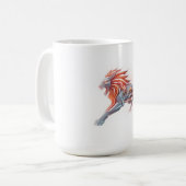 ランニングライオン コーヒーマグカップ (正面左)