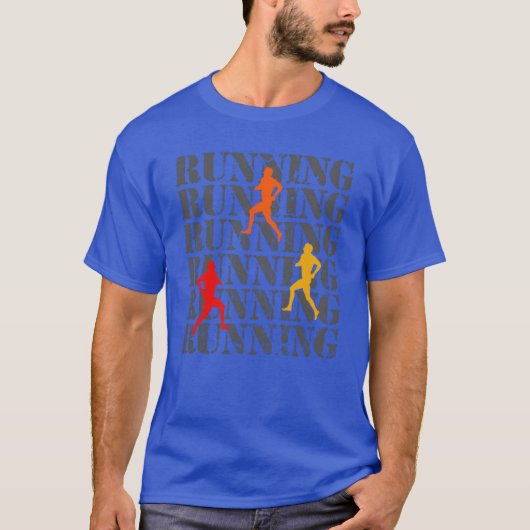 ランニングランナーズジョガーズスポーツ女子ギフト Tシャツ (正面)