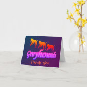 ランニングレインボーグレイハウンズサンキューカード カード (黄色い花)