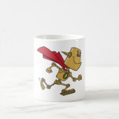 ランニングロボットスーパーヒーロー漫画キャラクター コーヒーマグカップ (中央)