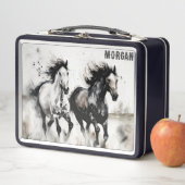 ランニングワイルドウマカスタムスクール メタルランチボックス (インサイチュ)