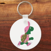 ランニング亀 キーホルダー (正面)