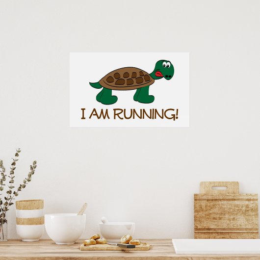 ランニング亀 ポスター (キッチン)