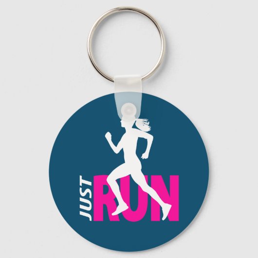ランニング女 キーホルダー (正面)