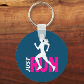 ランニング女 キーホルダー (正面)