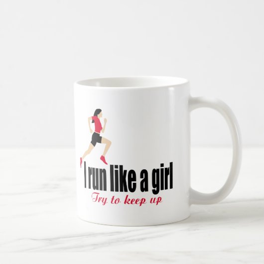 ランニング女 コーヒーマグカップ (右)