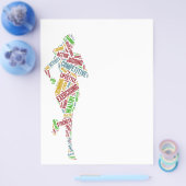 ランニング女 チラシ (シングル)