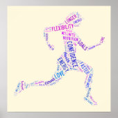 ランニング女 ポスター (正面)