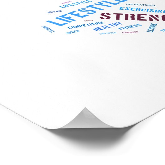 ランニング女 ポスター (角)