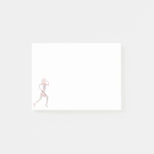 ランニング女 ポストイット (正面)