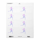 ランニング女 ラベル (フルシート)