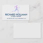 ランニング女 名刺 (正面/裏面)