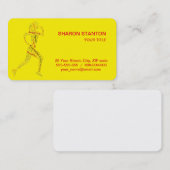 ランニング女 名刺 (正面/裏面)