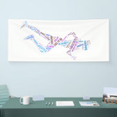 ランニング女 横断幕 (トレードショー)