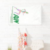 ランニング女 横断幕 (インサイチュ)