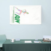 ランニング女 横断幕 (トレードショー)