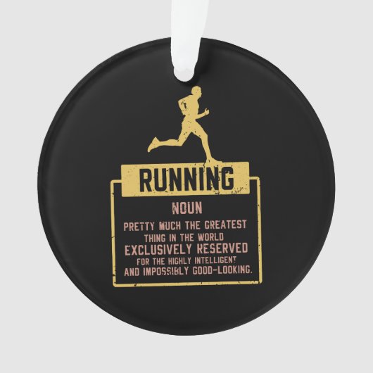 ランニング定義 オーナメント (正面)