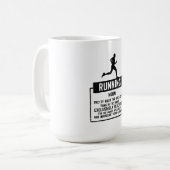 ランニング定義 コーヒーマグカップ (正面左)