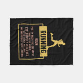 ランニング定義 フリースブランケット (正面(横))