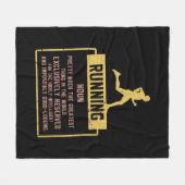 ランニング定義 フリースブランケット (正面(横))