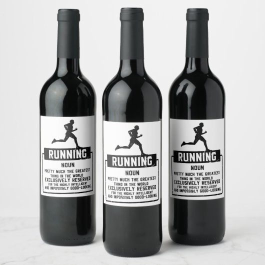 ランニング定義 ワインラベル (ボトル)