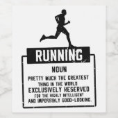 ランニング定義 ワインラベル (シングルラベル)