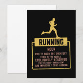 ランニング定義 招待状 (正面/裏面)