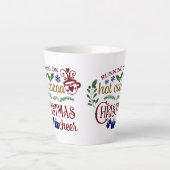 ランニング応援の熱いココアとクリスマス カフェラテマグ (正面)