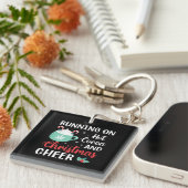 ランニング応援の熱いココアとクリスマス キーホルダー (正面右)