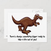 ランニング恐竜はがき ポストカード (正面/裏面)