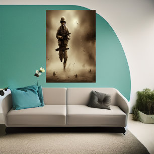 ランニング慰め   AIアートポスター ポスター