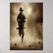 ランニング慰め | AIアートポスター ポスター (正面)